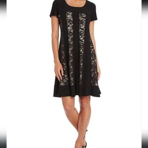 R&M Richards Lace Inset Dress